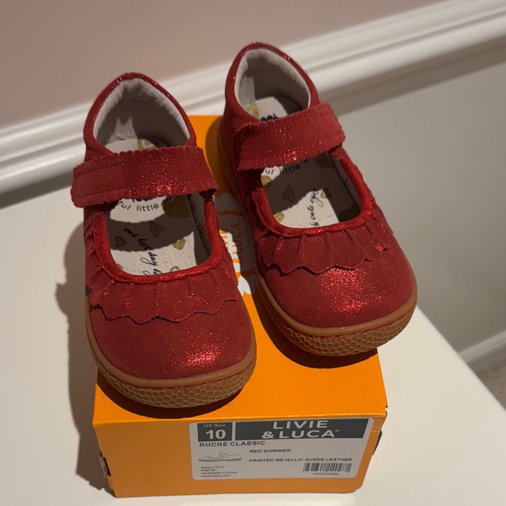 Livie & Luca Sparkly Red Dress Shoes